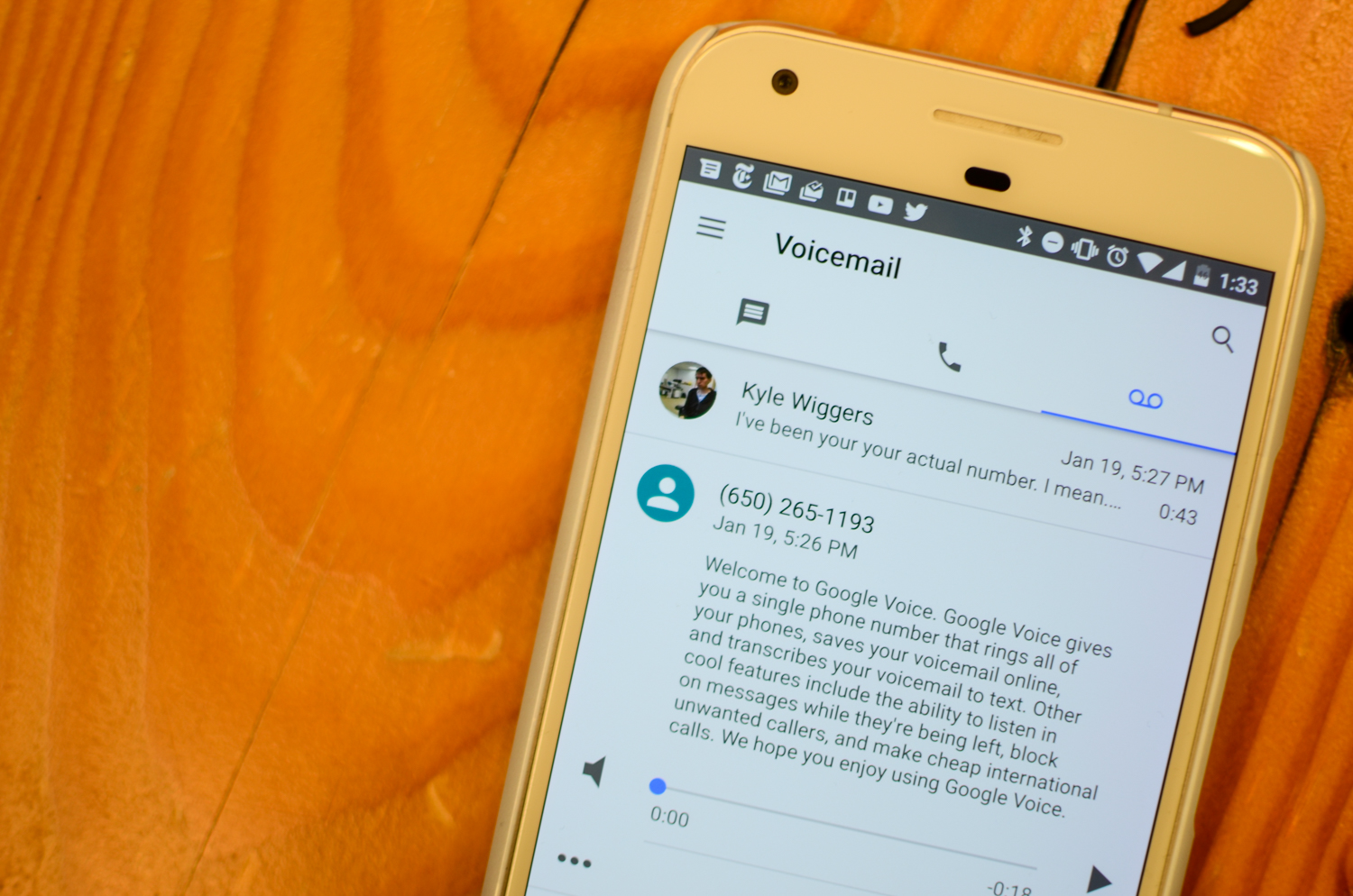 google voice redesign