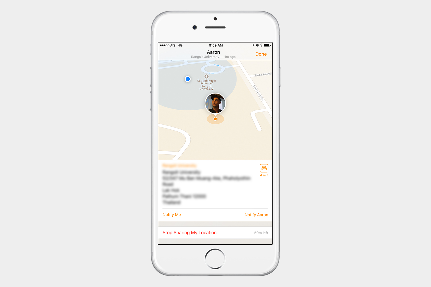 how to use find my friends ios 10 stopsharing3
