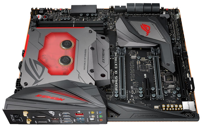 asus introduces rog maximus ix extreme z270 motherboard maximum top view