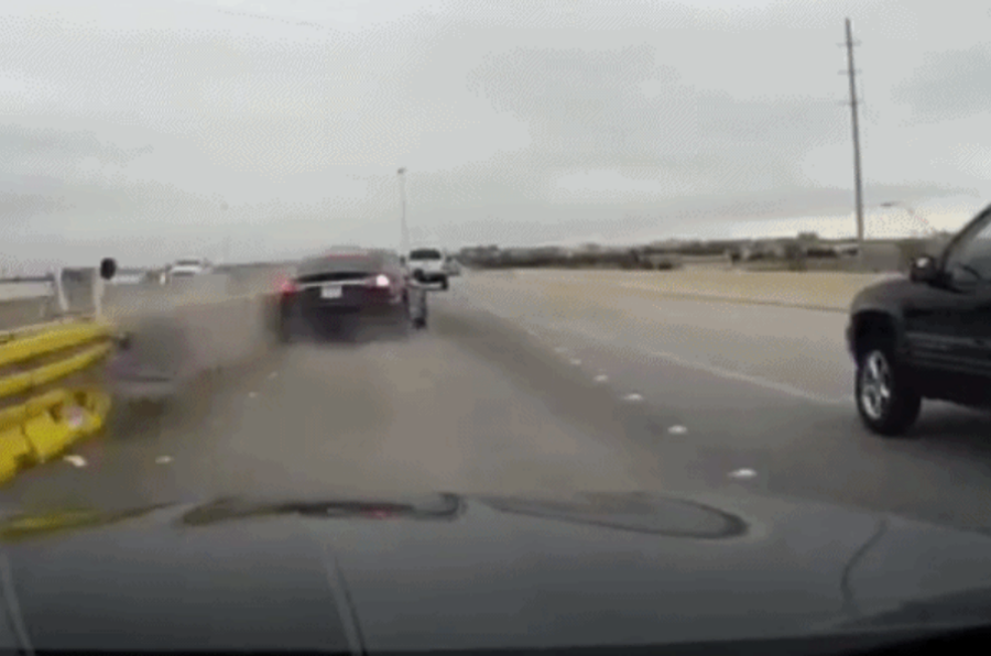 tesla driver error autopilot hitting barrier