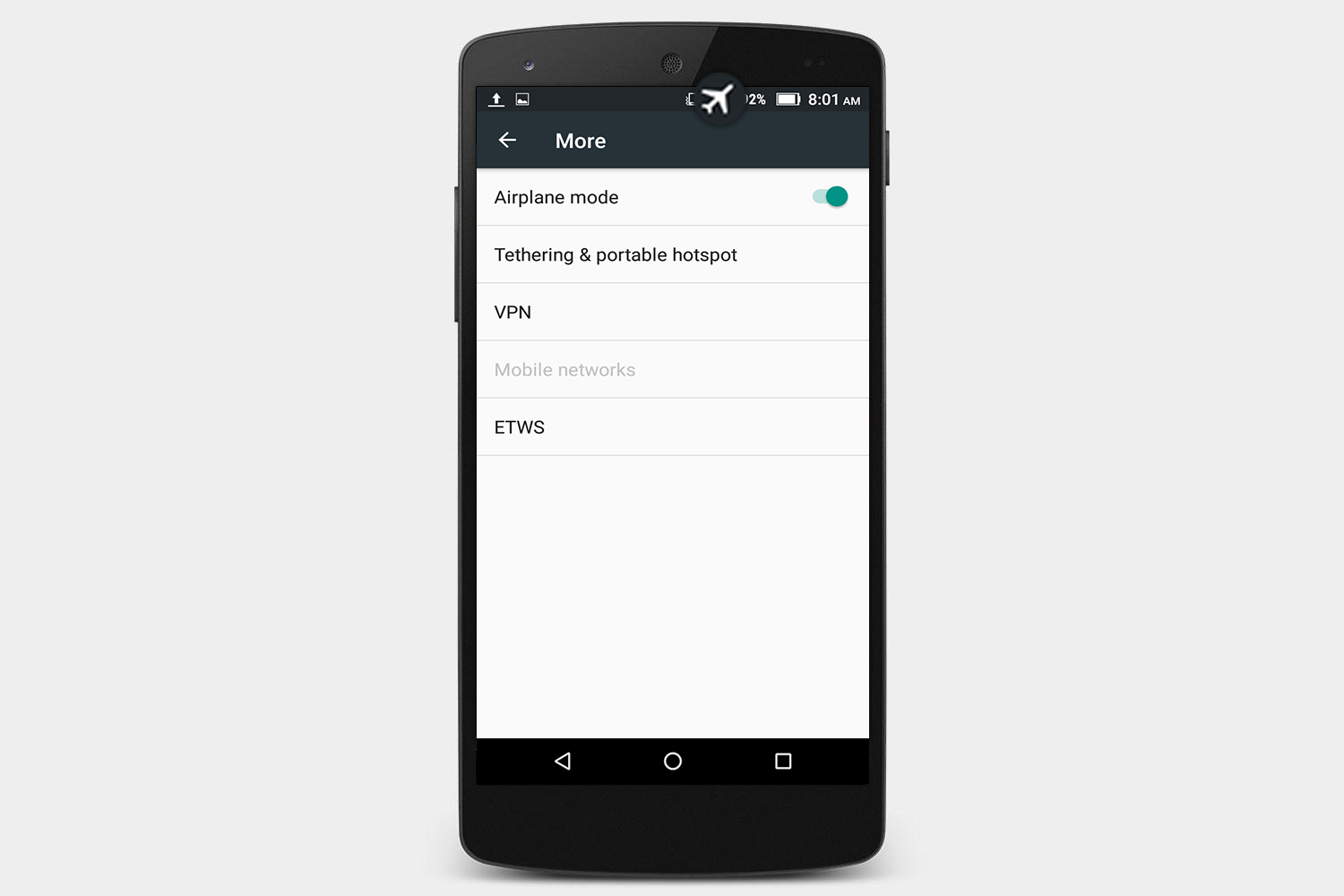 android airplane mode