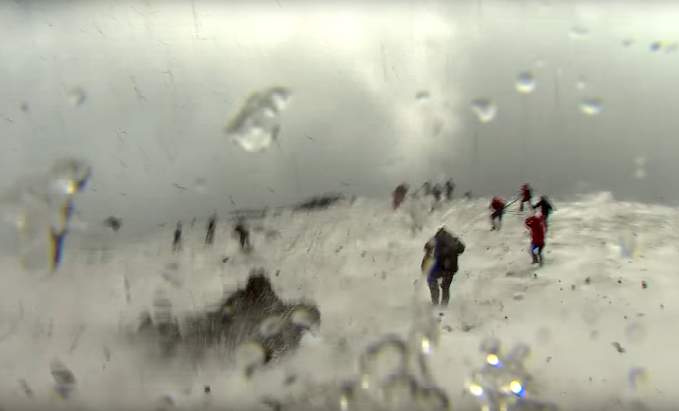 bbc crew escapes volcanic eruption volcano escape