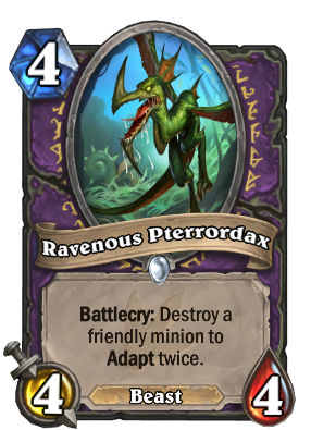 hearthstone decks ungoro ravenous pterrordax 55510