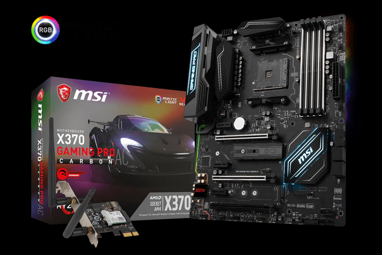 msi motherboards amd am4 ryzen athlon x370 gaming pro carbon ac 1