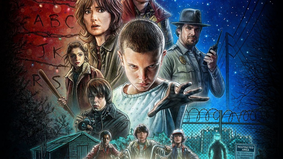 stranger things action figures 1980s netflix poster