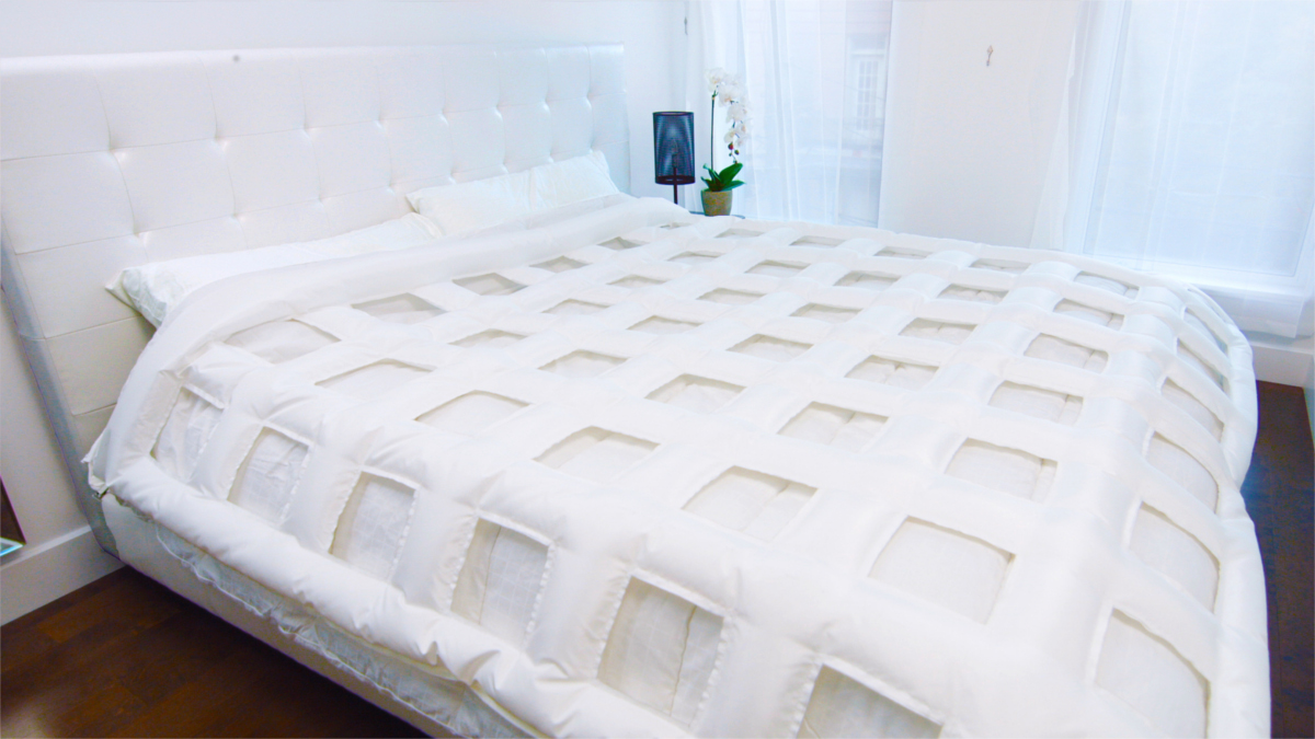 smartduvet breeze indiegogo inflated