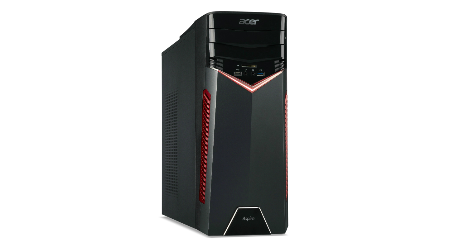 acer aspire gx 281 ryzen geforce desktop right angle