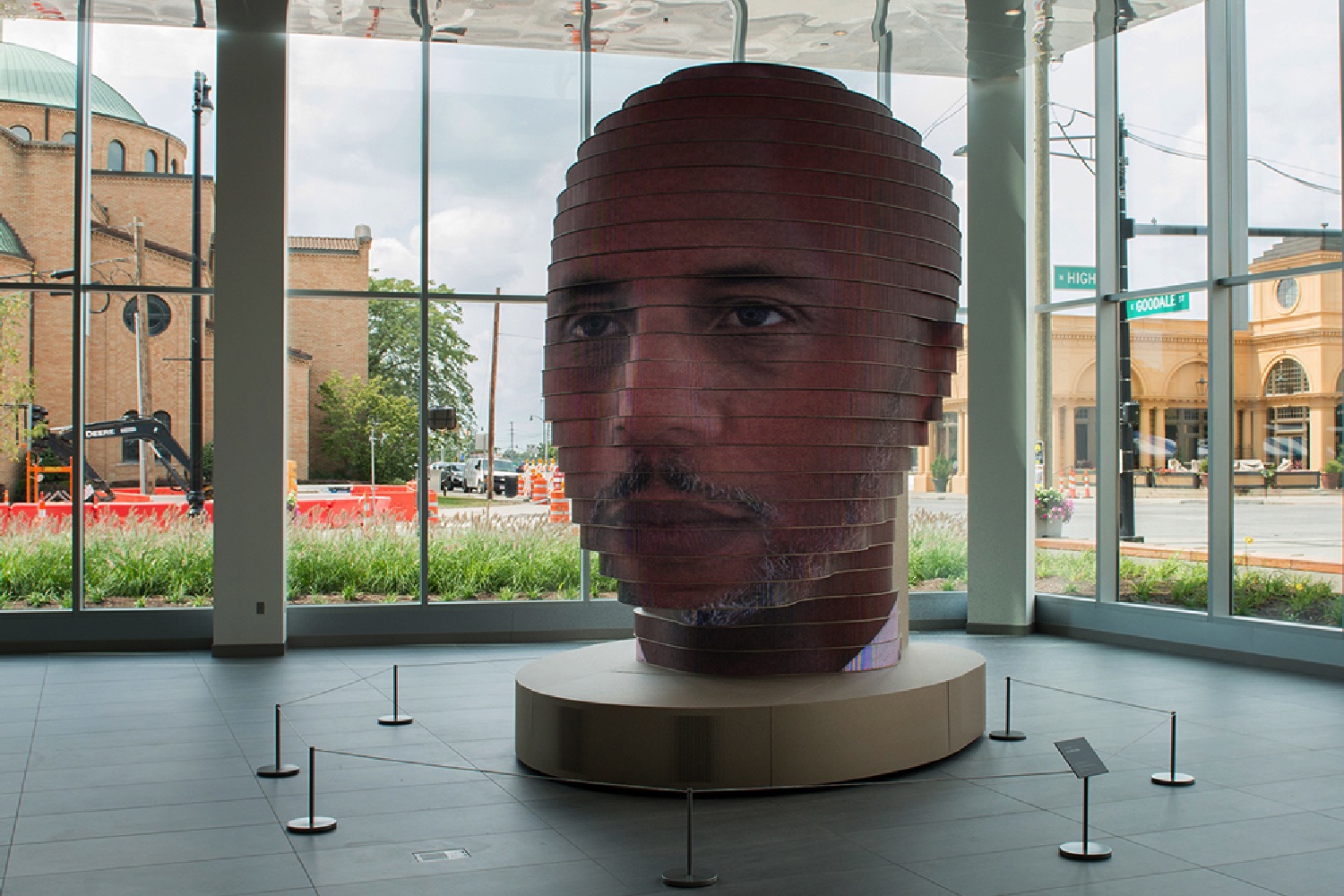 selfies giant head led awa01 photo by ellen dalagher