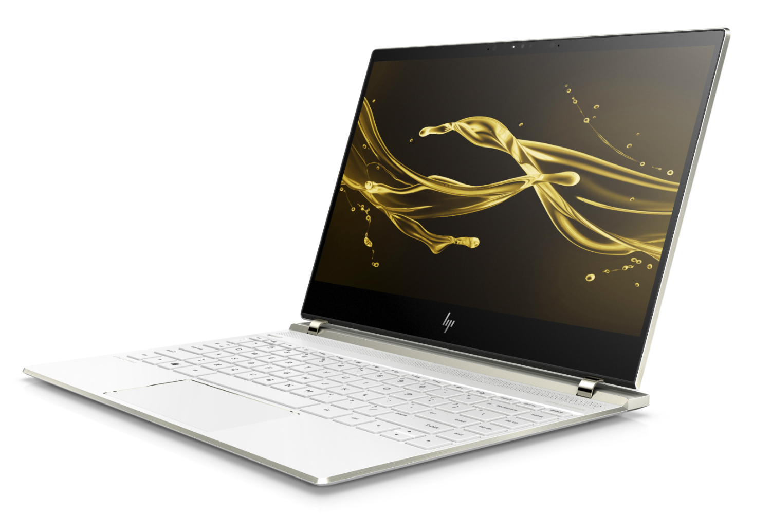 hp spectre line refresh quad core processors 13 laptop front left ceramicwhite