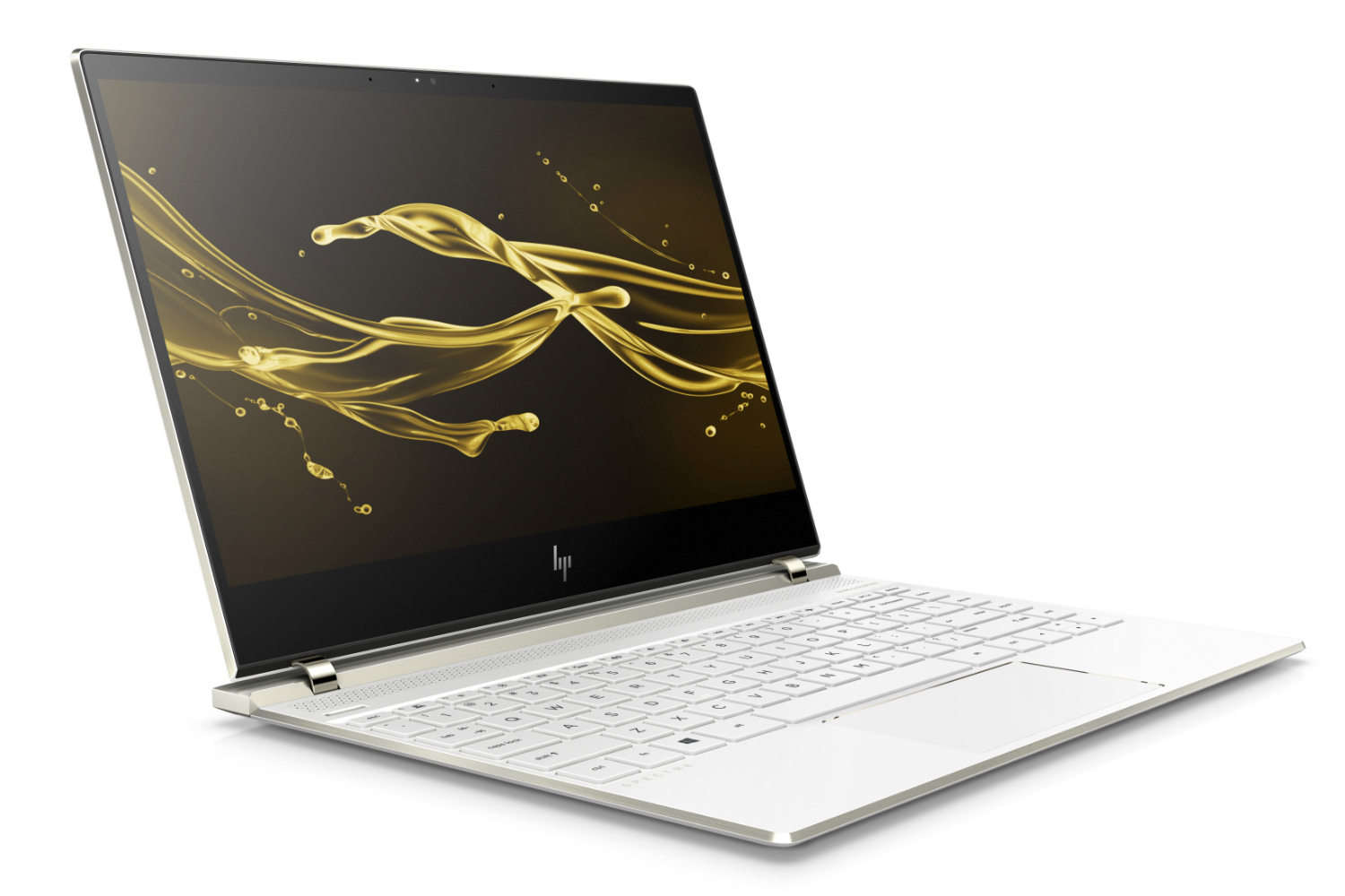 hp spectre line refresh quad core processors 13 laptop front right ceramicwhite