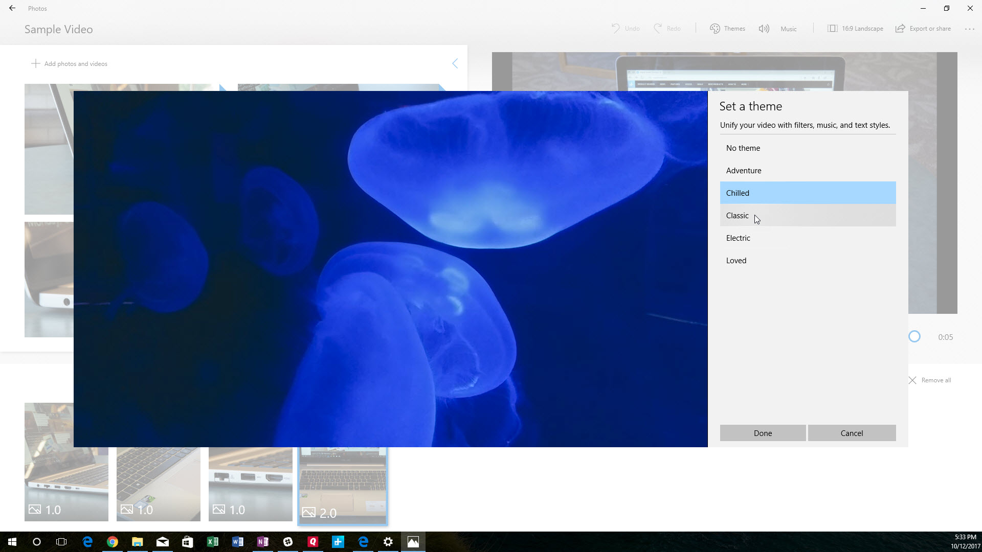 fall creators update review windows 10 video remix themes