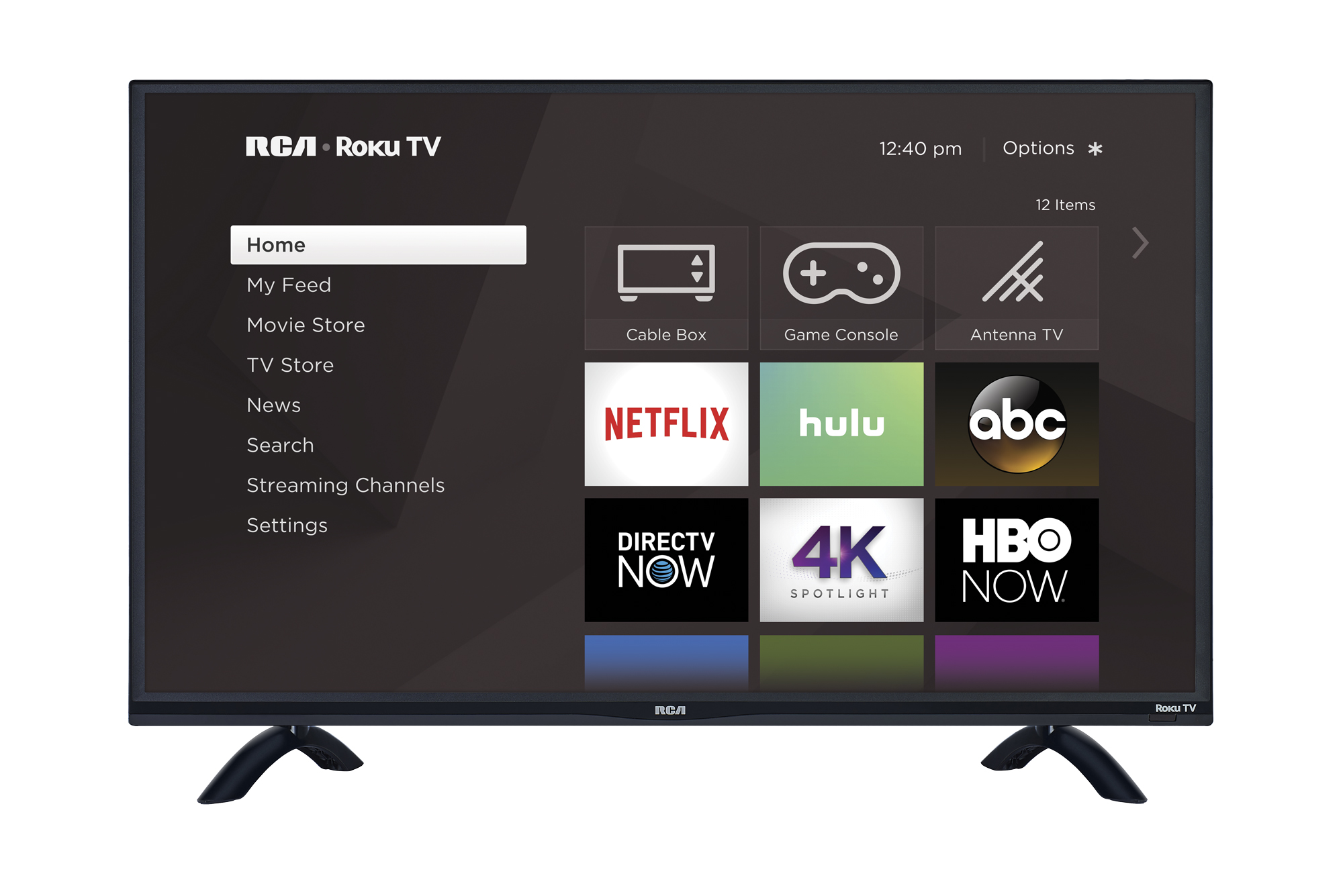 rca 4k uhd roku smart tv header