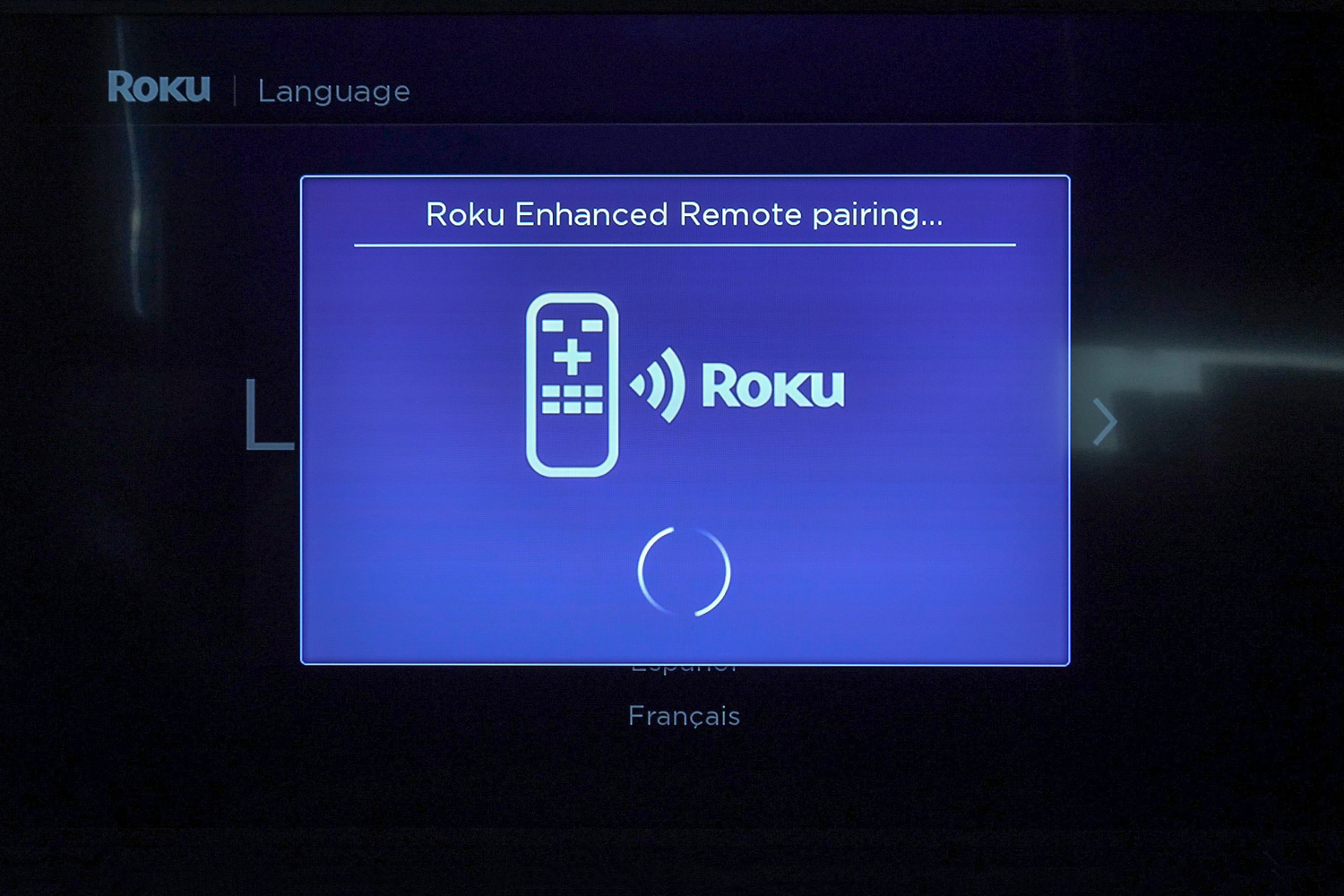 roku streaming stick+ screen pairing