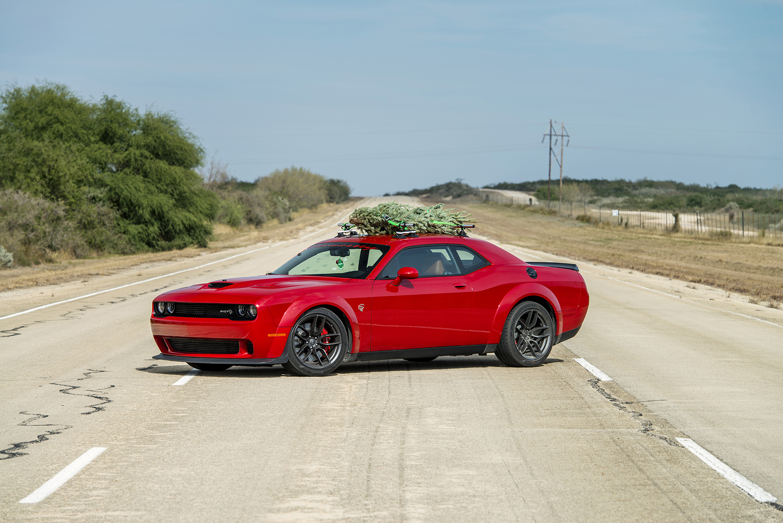 hennessey and dodge takes record for worlds fastest christmas tree 174mph 09