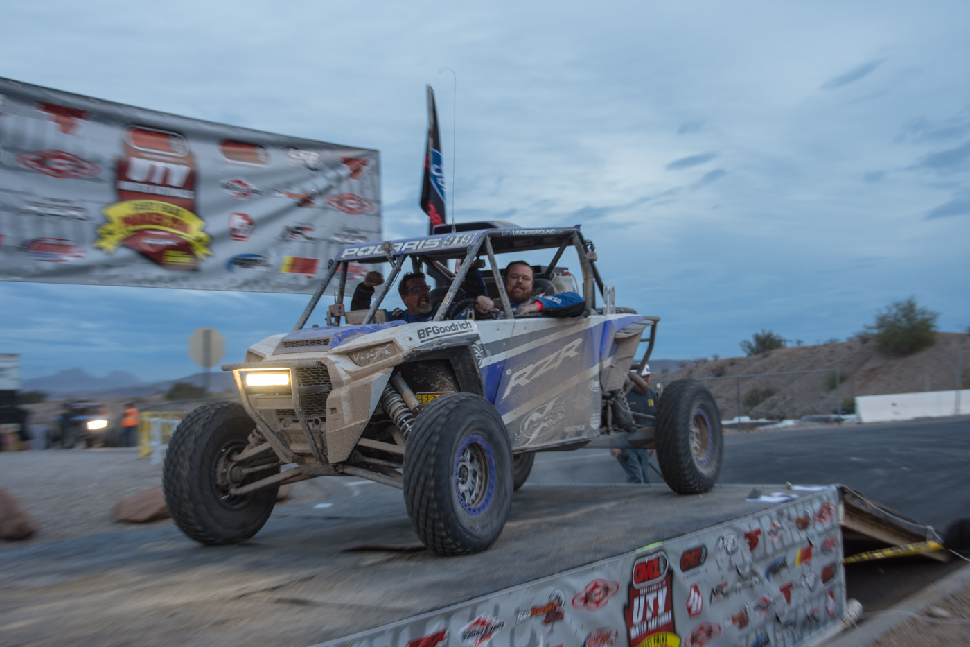 Polaris RZR Racing team member Brandon Schueler from Jagged X Racing wins the Parker 250