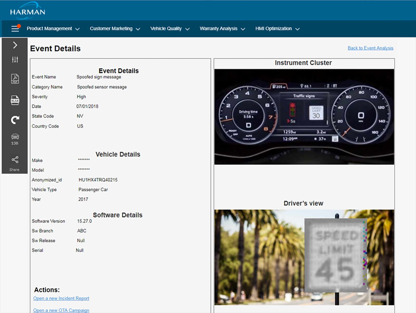 harman combats cyberattacks on autonomous vehicles at ces cybersecurity analysis center  sensor spoofing event details