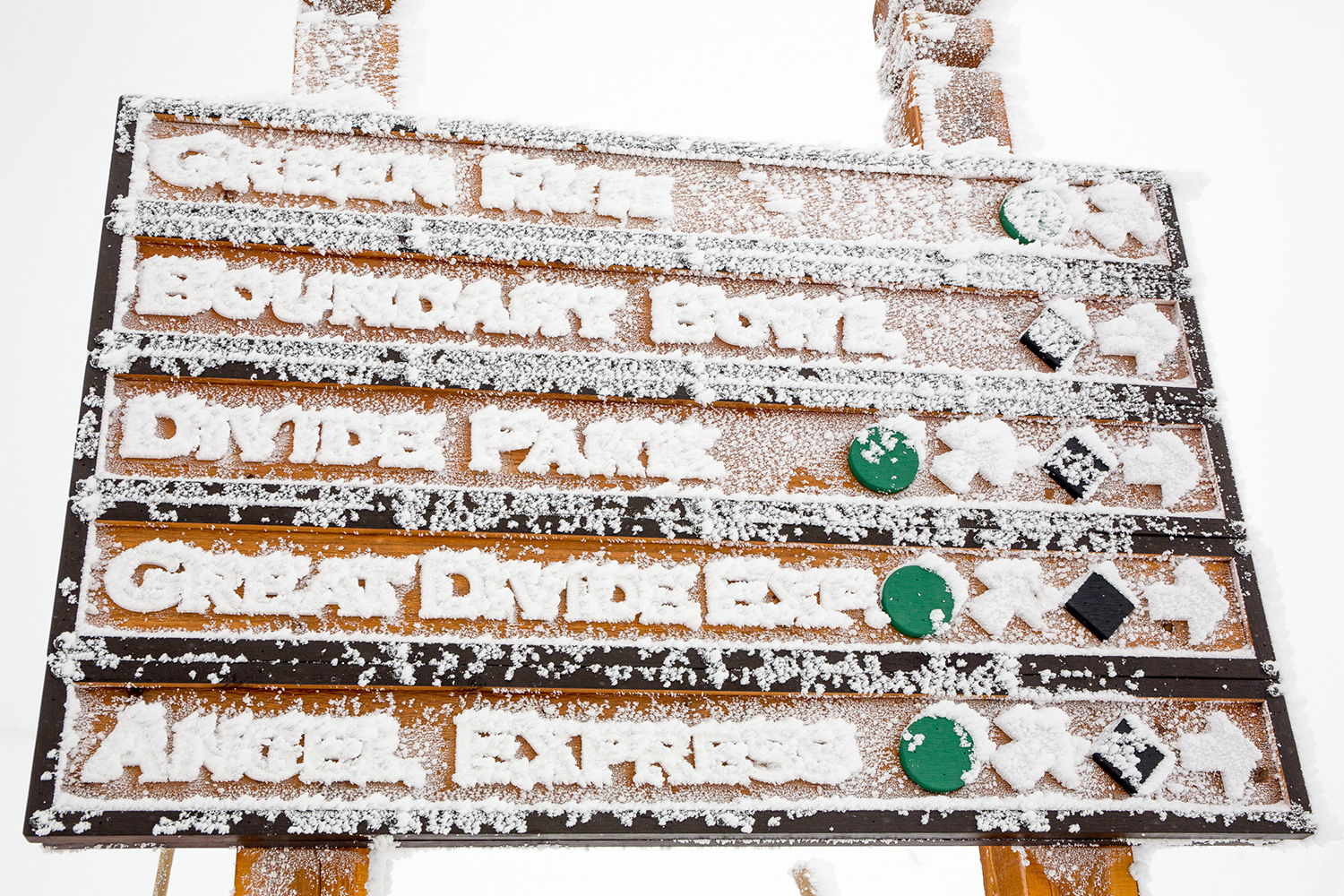 Columbia winter apparel Banff sign