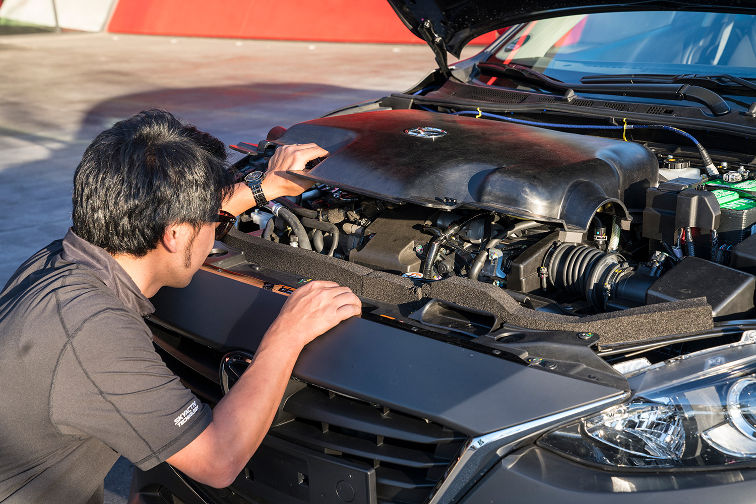 Mazda Skyactiv engine looking