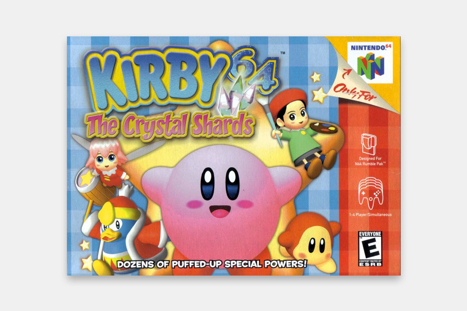 The box art for Kirby 64.