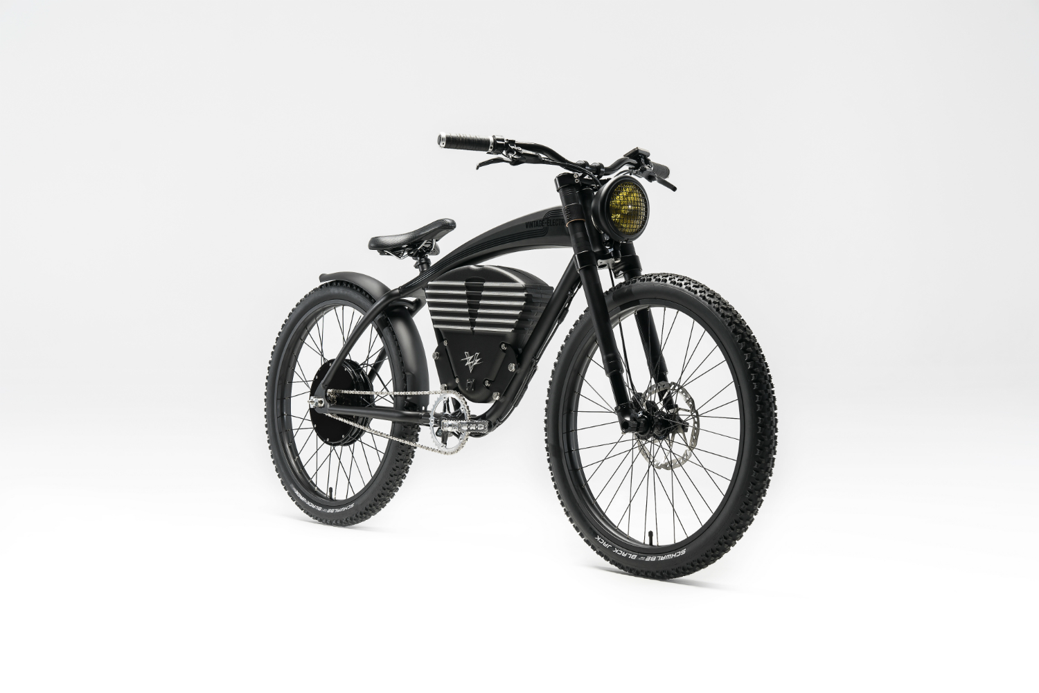 vintage electric scrambler s ebike black full 34