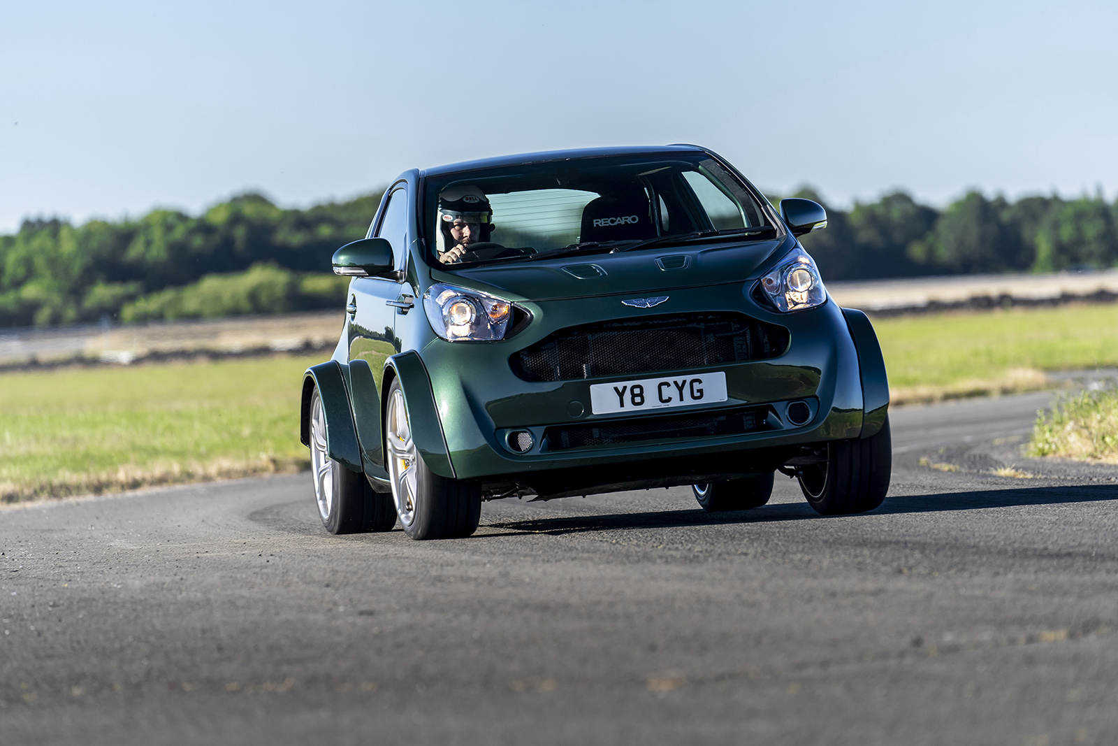 aston martin shoehorns the v8 vantage ss kit into a cygnet for goodwood 2018  1