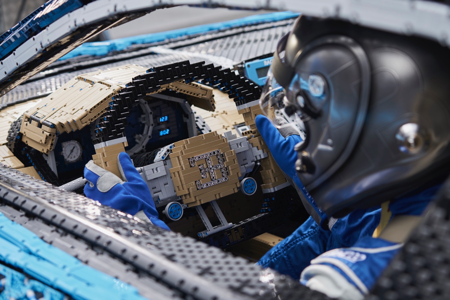 Life-size Lego Bugatti Chiron