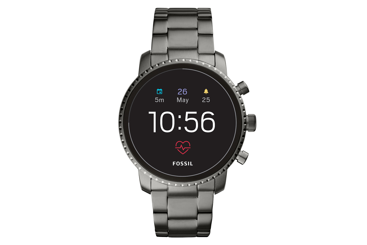 fossil q explorist hr venture news stainless steel 2