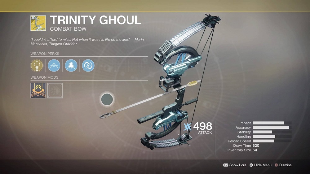 destiny 2 forsaken best weapons trinity ghoul