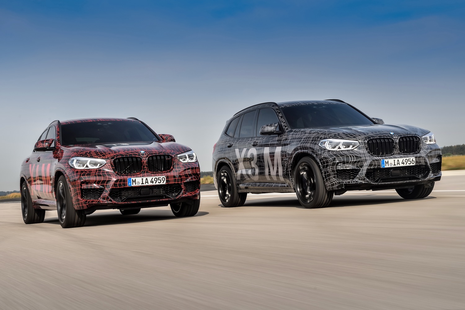 BMW X3 M and X4 M prototypes