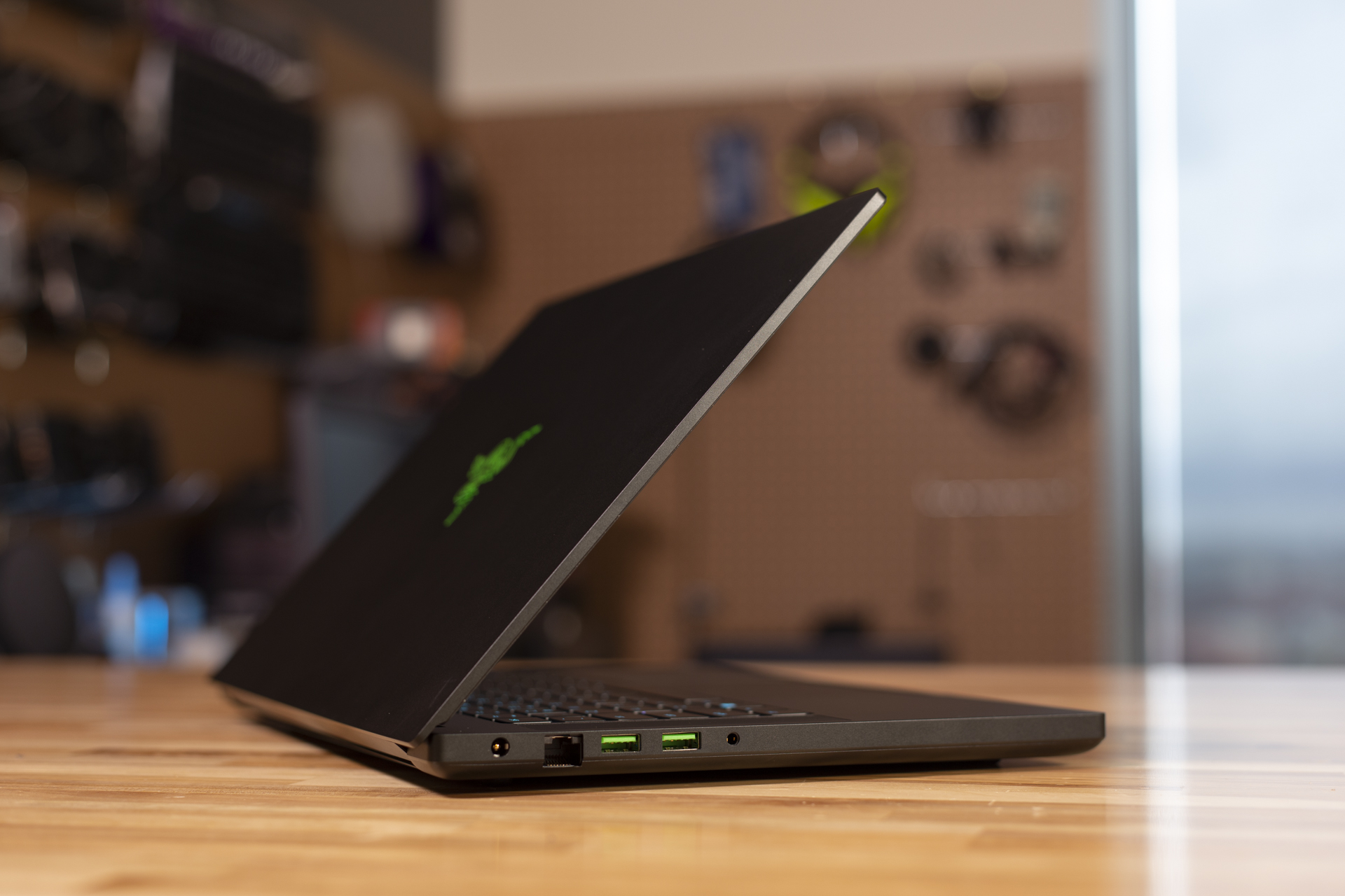 The side profile of the Razer Blade 15 Base Model.