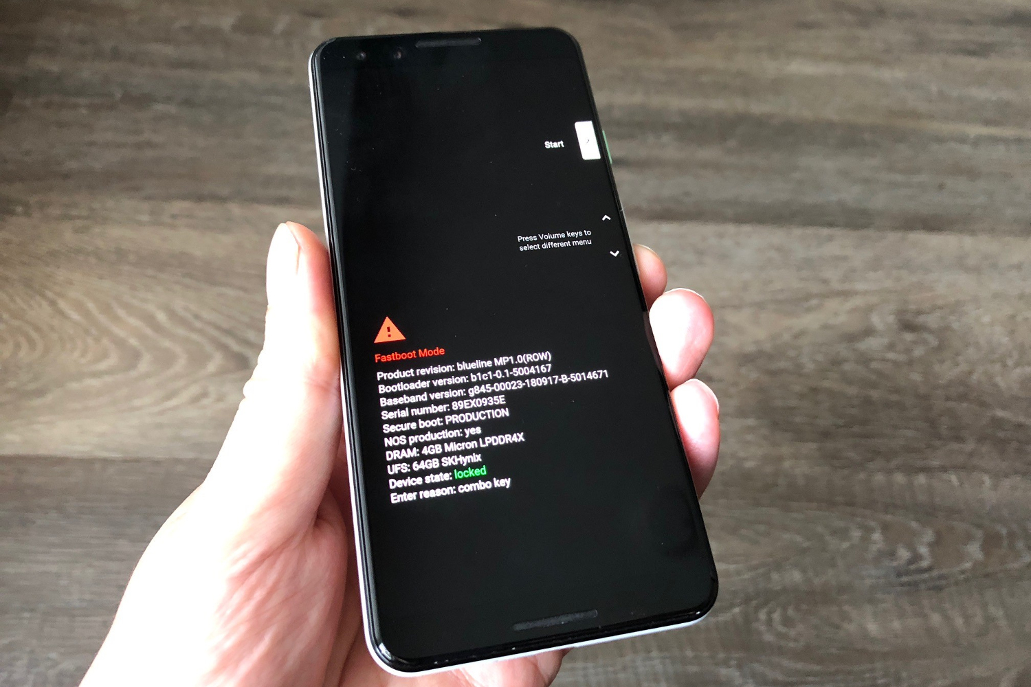 Pixel 3 recovery mode