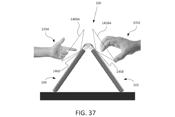 google patent foldable smartphone 2018 folding dual user