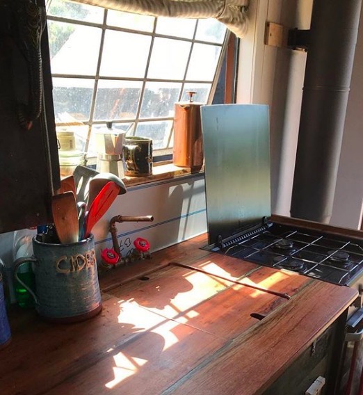 lorry life tiny home kitchen