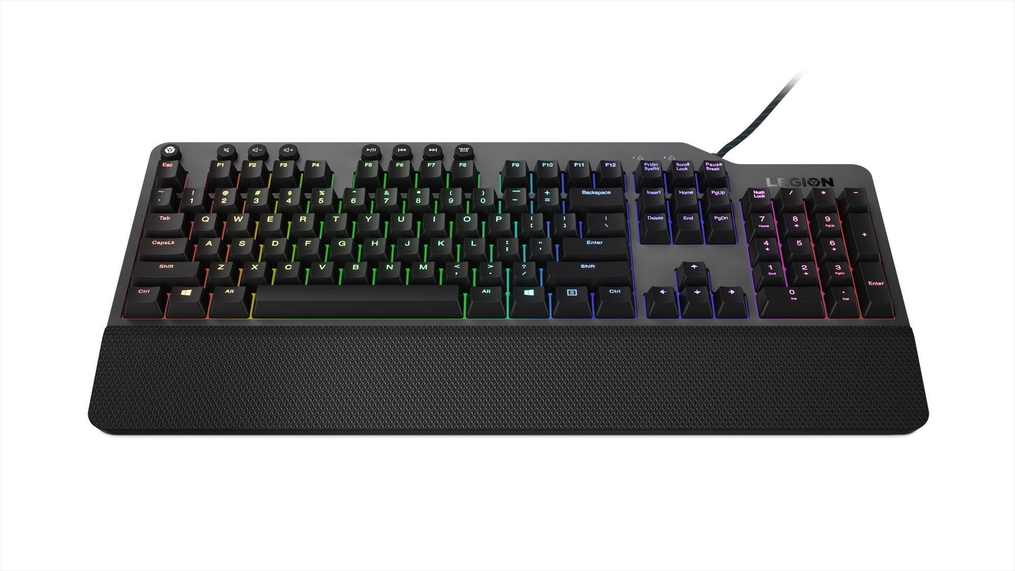 lenovo announce new legion gaming peripherals ces 2019 02 k500 red mechanical keys 50 million clicks