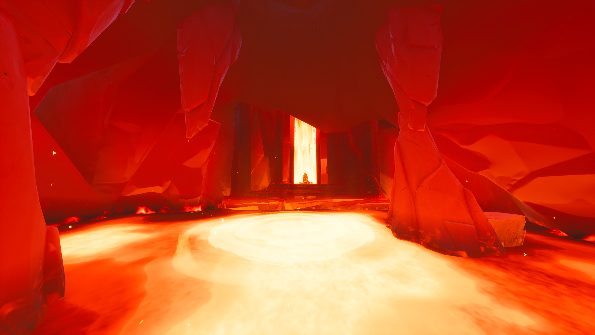 Inside Volcano in Fortnite Season 8