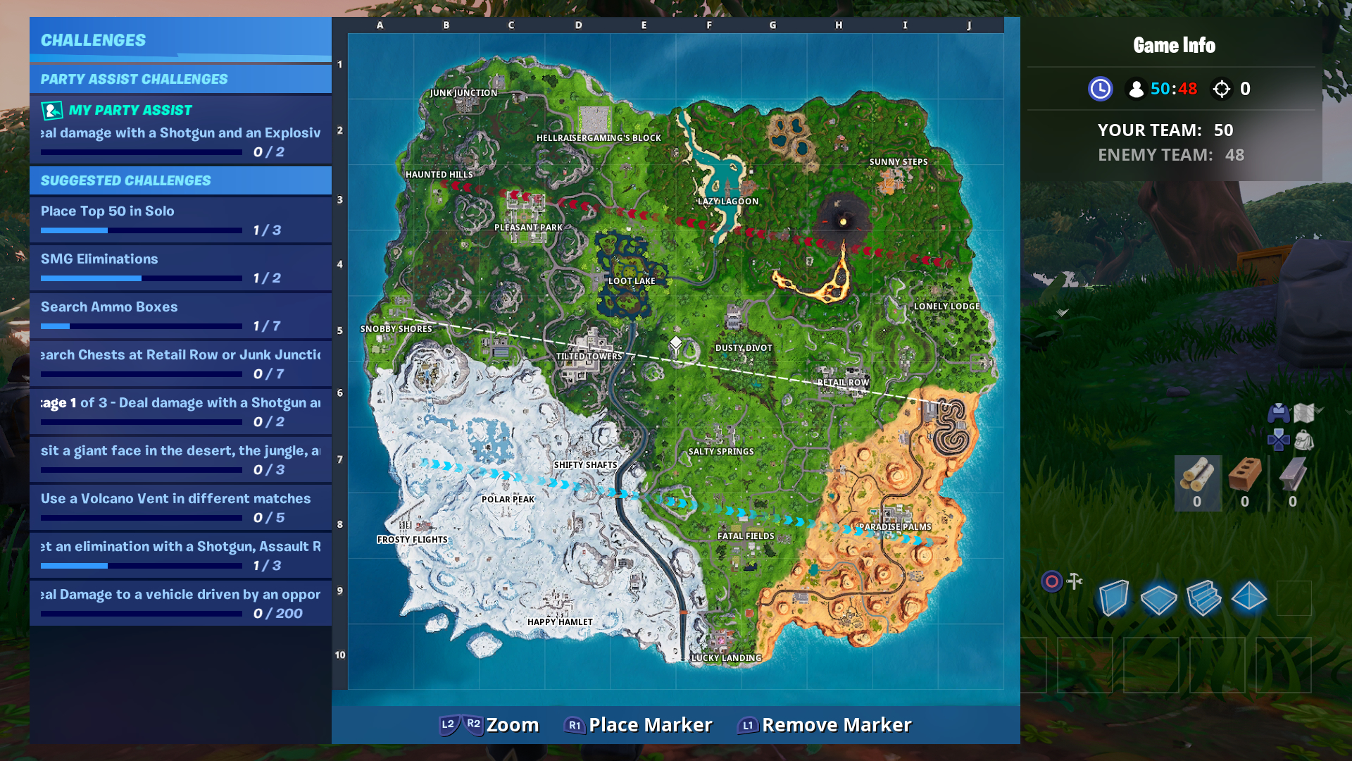 Season 8 Map in Fortnite Season 8