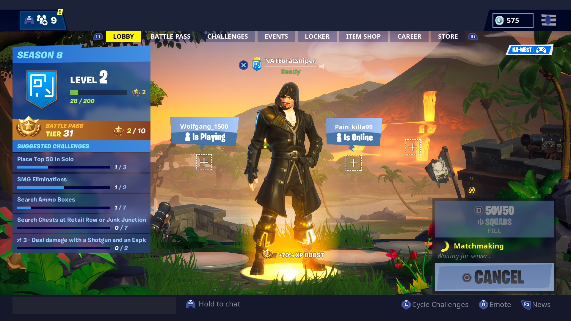 New Lobby in Fortnite Season 8