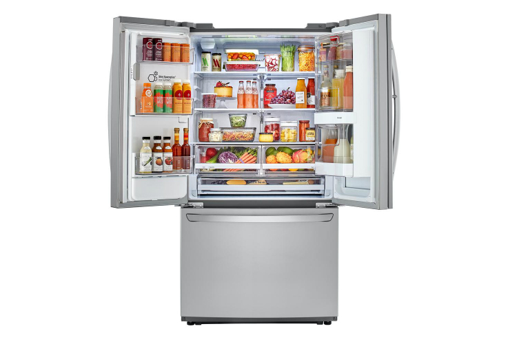 home depot chops samsung and lg french door fridge prices electronics  26 cu ft 3 smart refrigerator with instaview in stainl