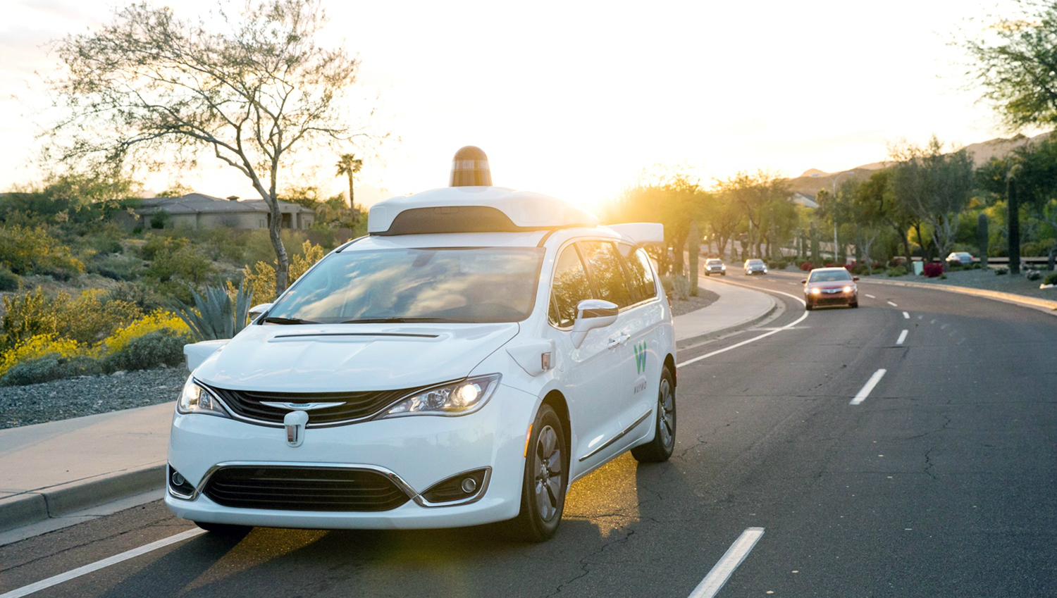 A Waymo autonomous vehicle.