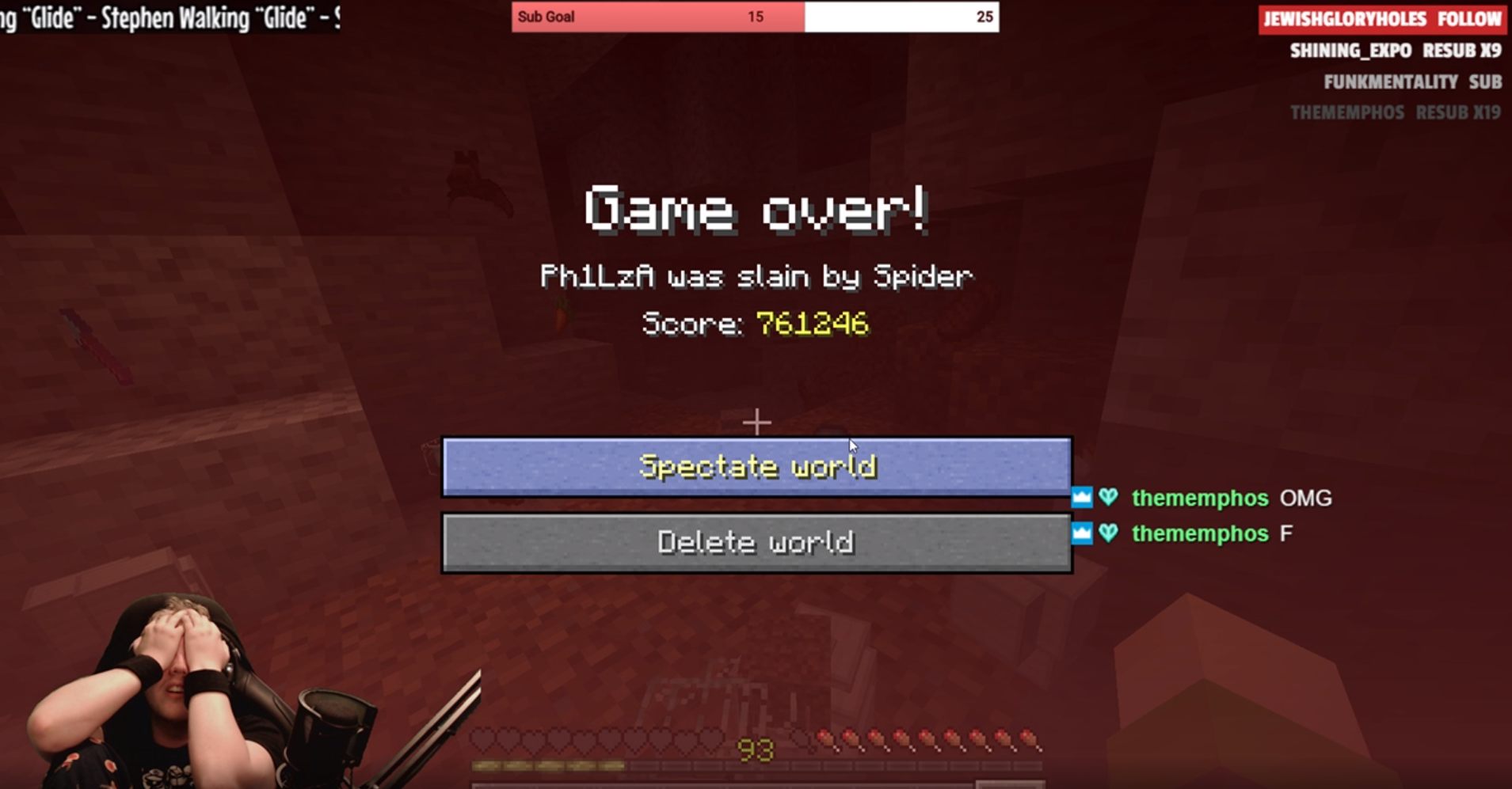 Minecraft Philza five year world record hardcore mode baby zombie