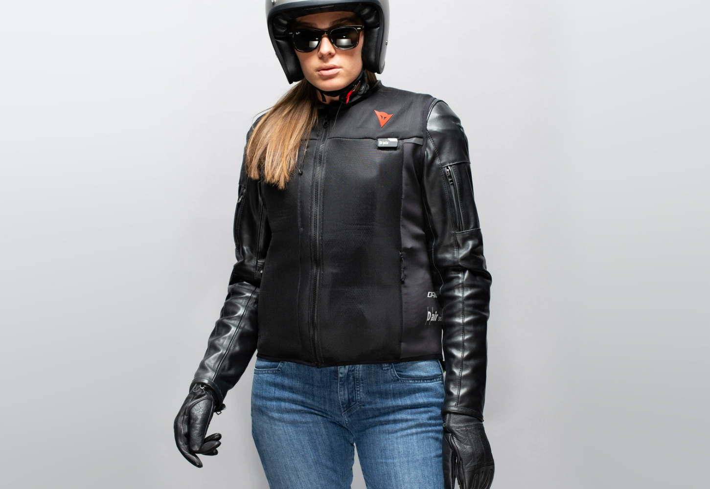 dainese smart jacket garment airbag breaks new ground so you wont get broken dair worn atop leather