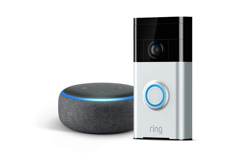 amazon drops prices of ring video doorbells and echo dots for prime day 2019 wi fi enabled doorbell in satin nickel with dot 