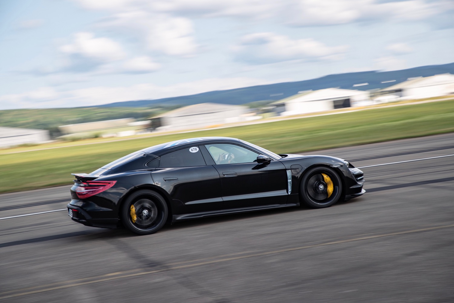 porsche taycan electric car prototype goes 0 124 mph 26 times in a row acceleration testing