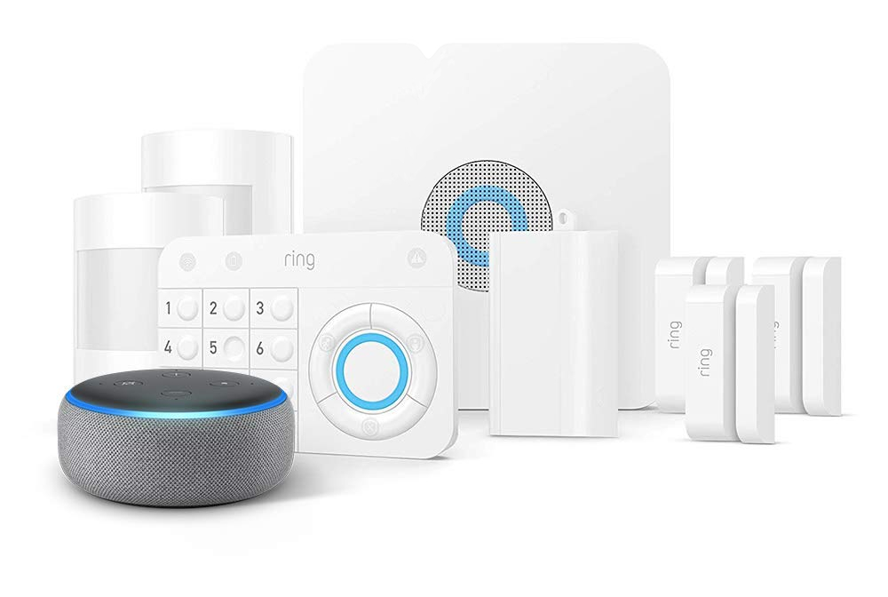 amazon slashes prices on ring alarm systems and throws in a free echo dot 8 piece kit  1