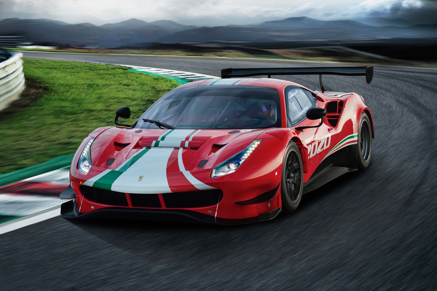 ferrari 488 gt3 evo race car photos and specs