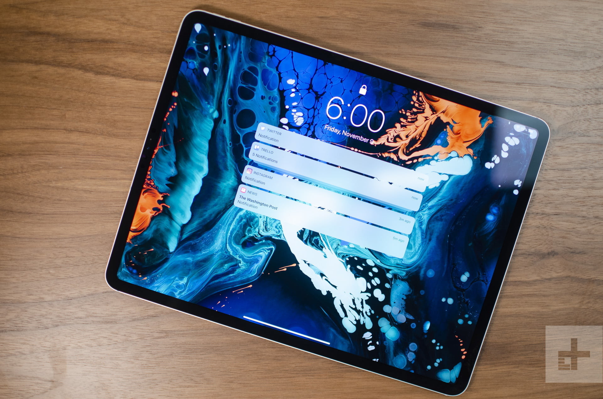 iPad Pro 2018 on a table.
