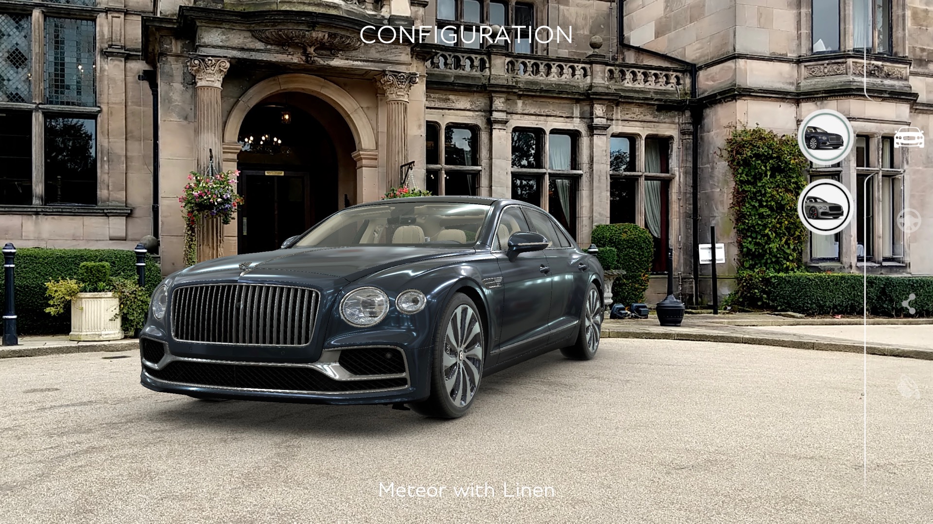 2020 bentley flying spur augmented reality app for ios and android ar