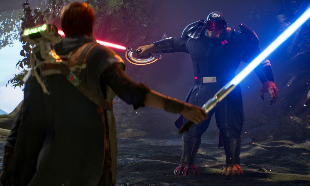 Cal fighting the Ninth Sister in Jedi Fallen Order.