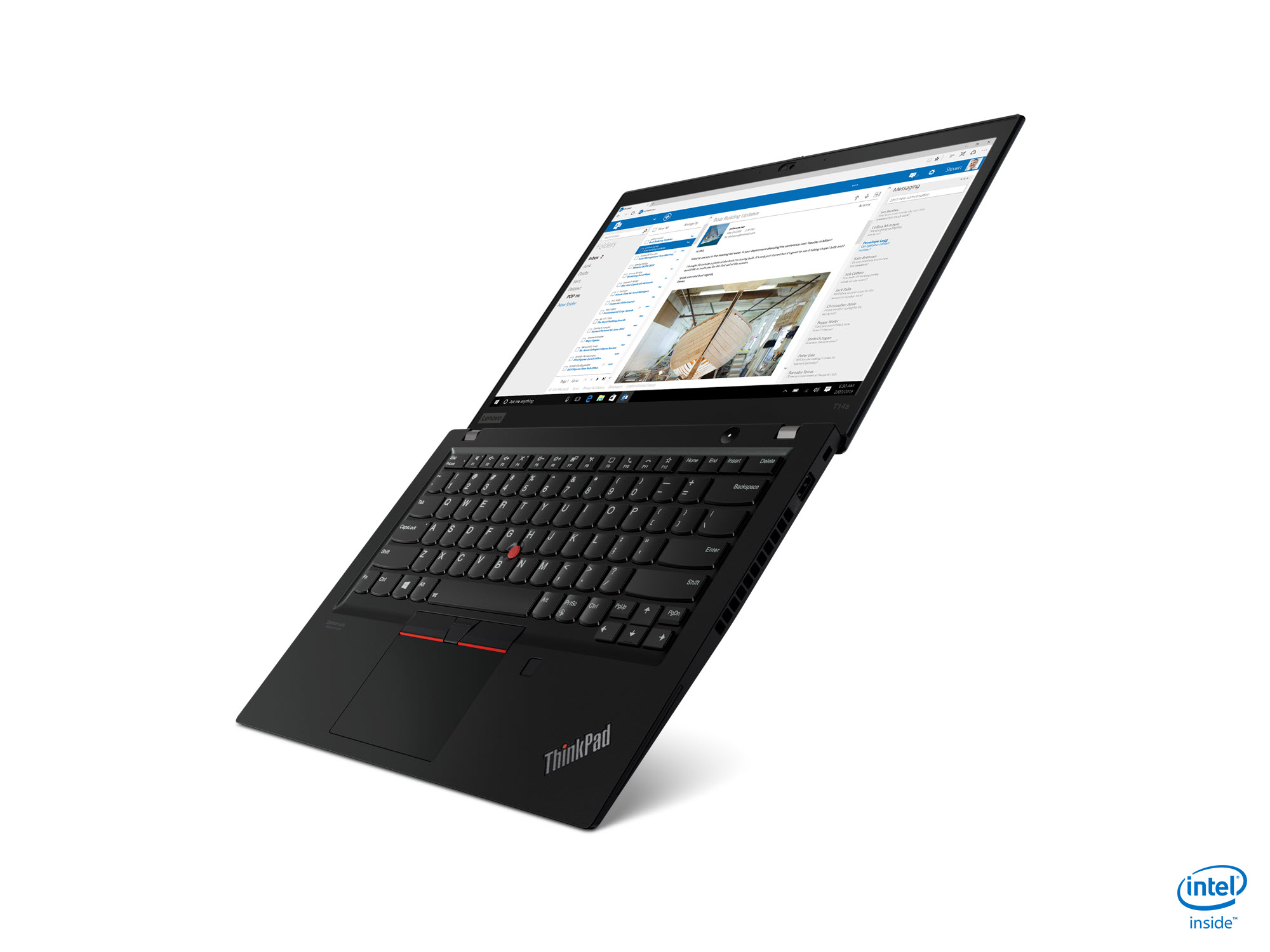 lenovo announces new thinkpad l x and t models for 2020 03 t14s black hero intel left 180 degree