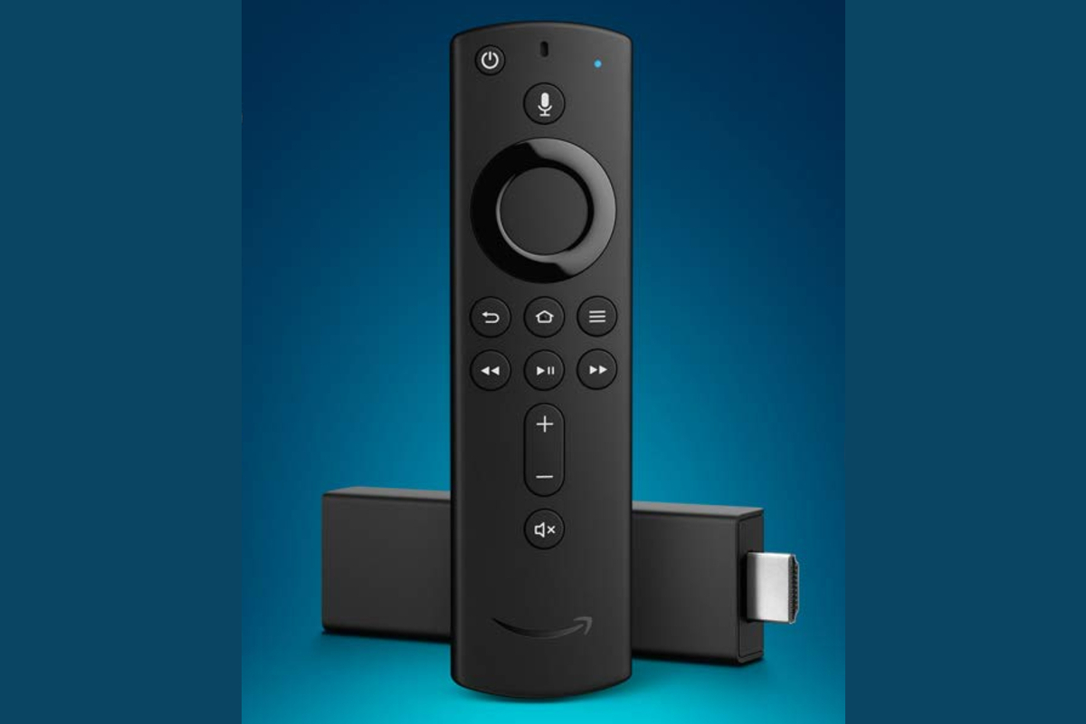 Amazon Fire TV Stick 4K and remote. 